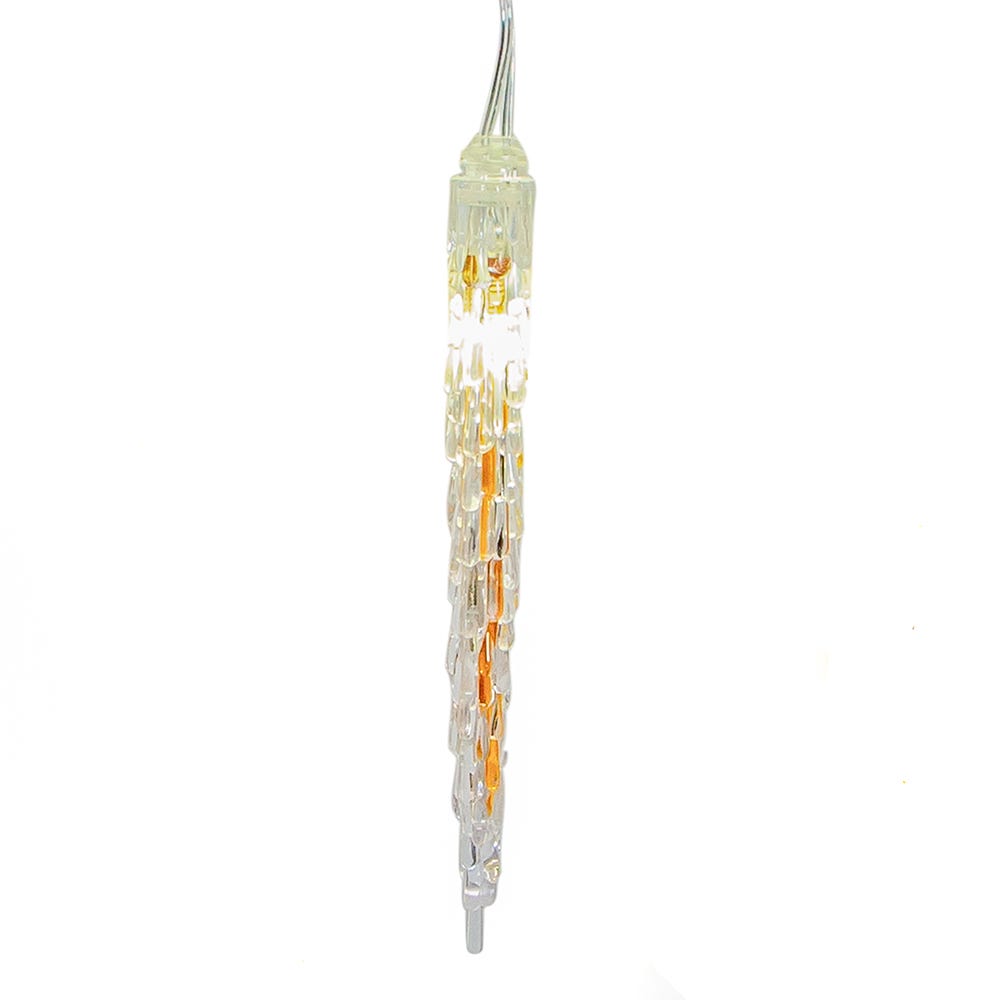 Kurt Adler 7-Inch 10-Light LED Cool White Icicle Light Set